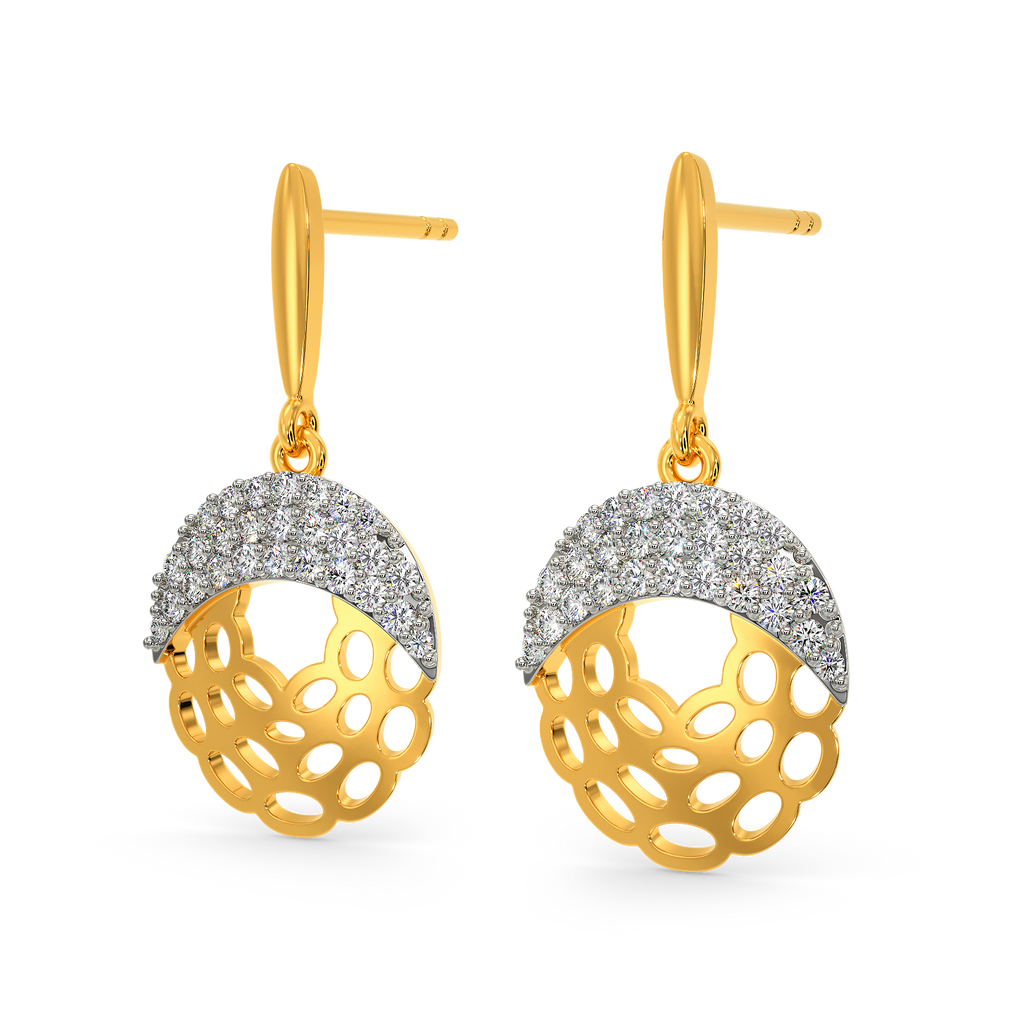 Knitted Drama Diamond Earrings
