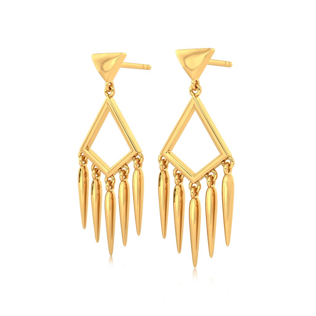Fabulously Fringe Gold Earrings