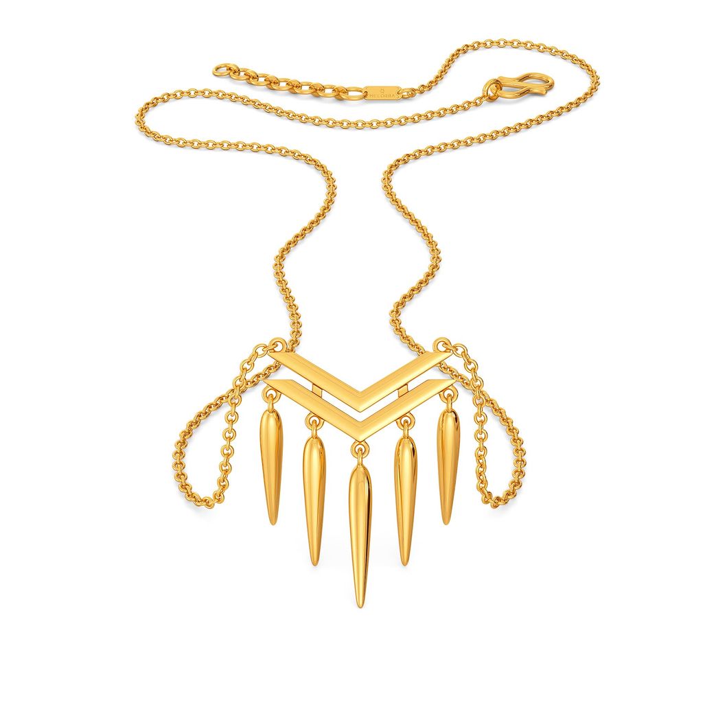 Fabulously Fringe Gold Necklaces
