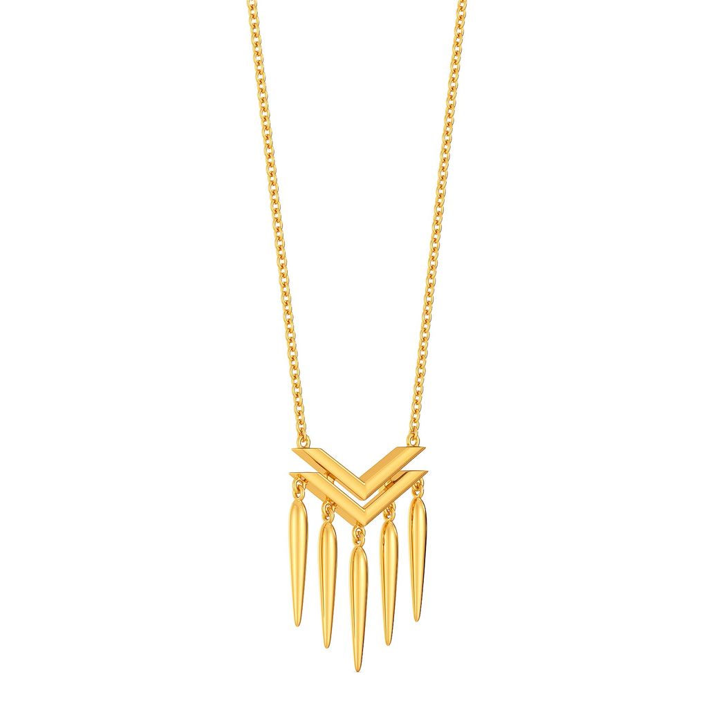 Fabulously Fringe Gold Necklaces