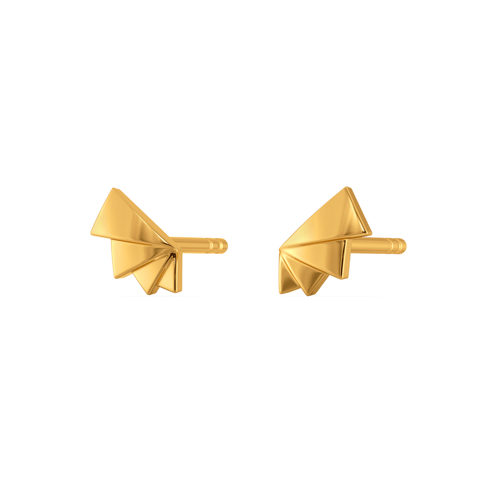 Offset Chic Studs Gold Earrings