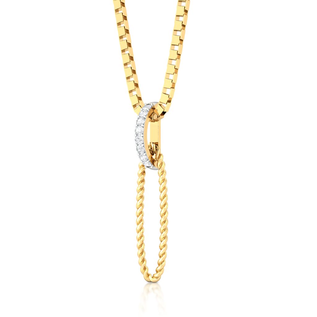 Twist of Fate Diamond Pendants