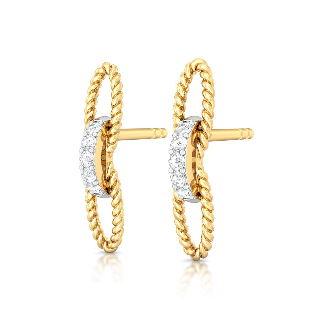 Twist of Fate Diamond Earrings