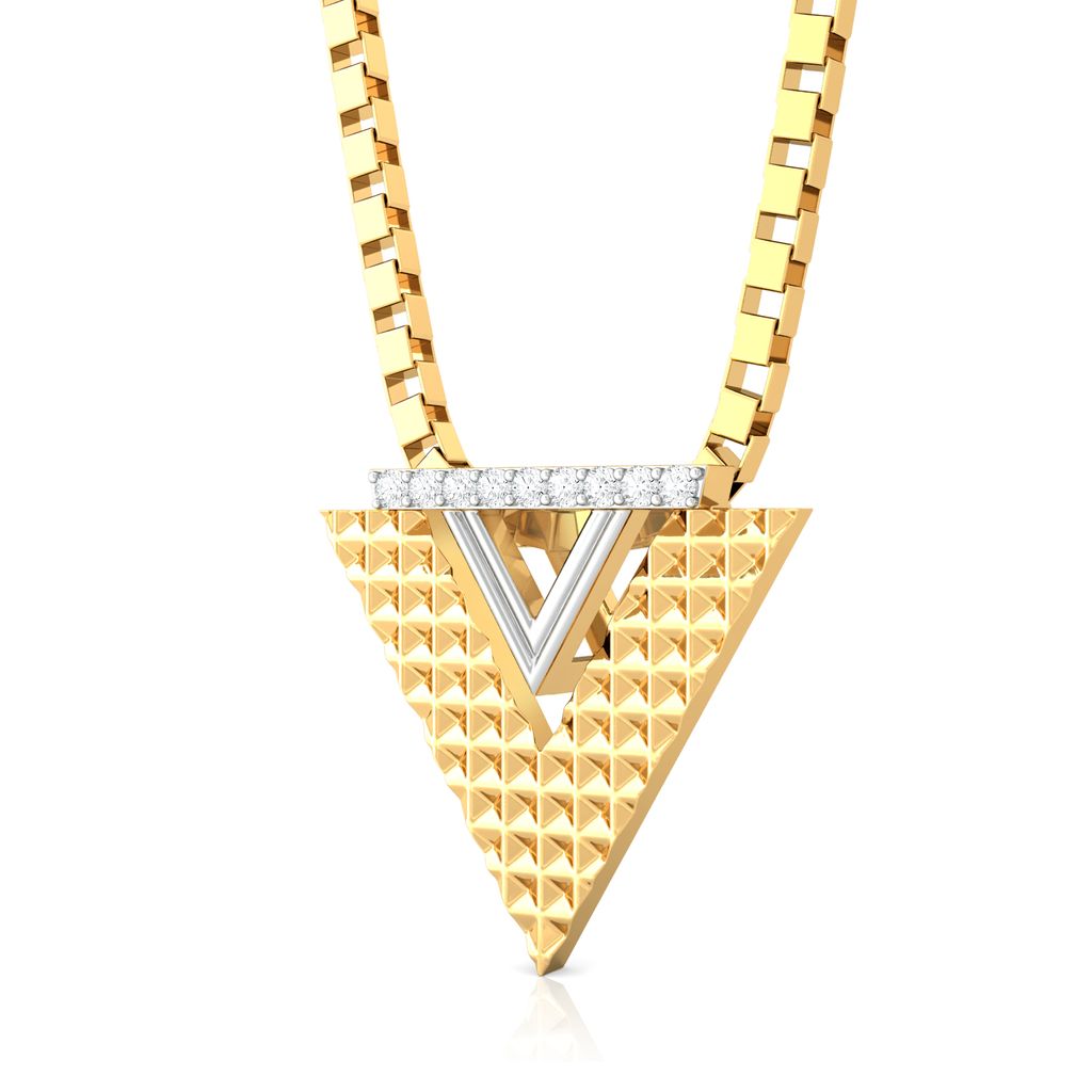 Pyramid Play Diamond Pendants