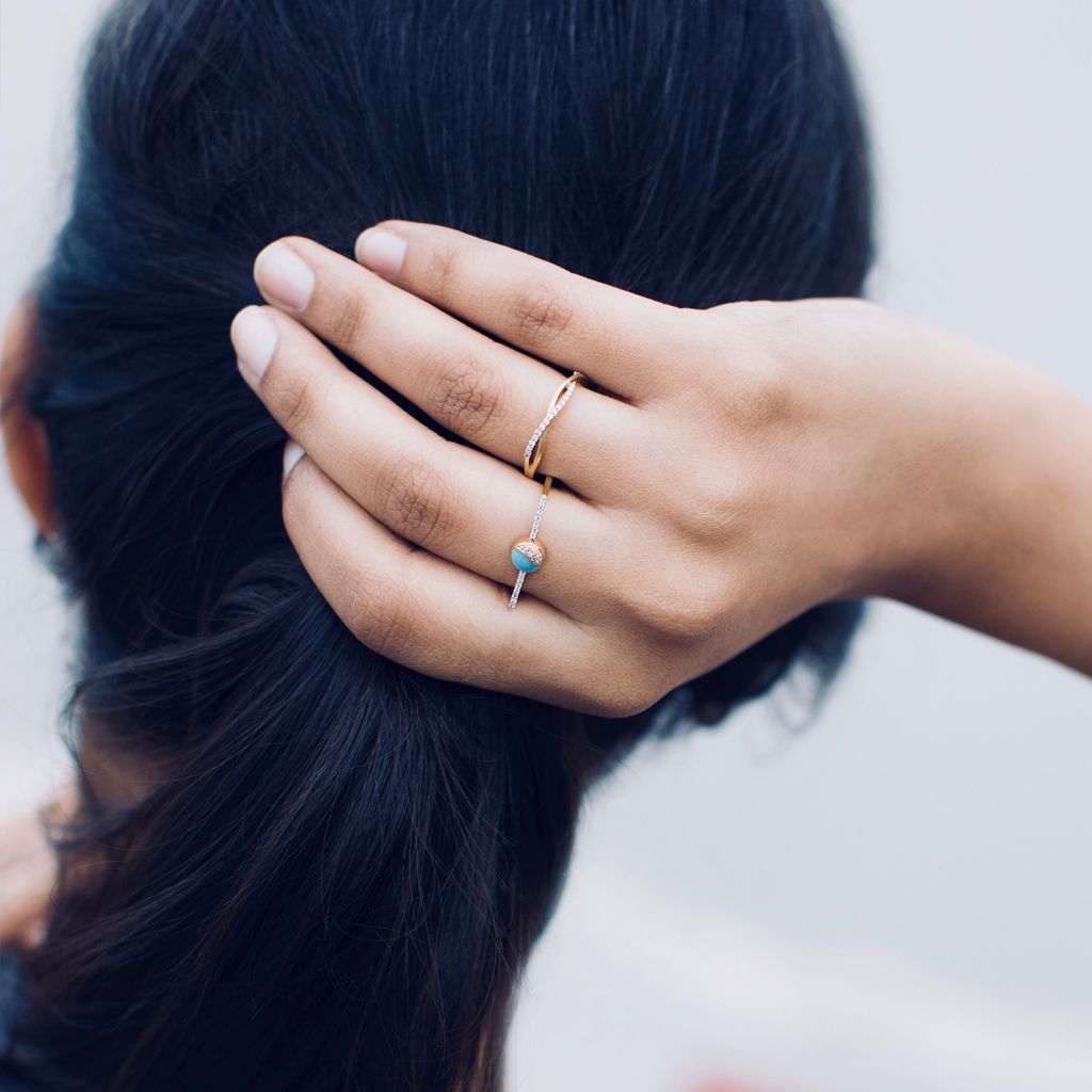 Entwined Spirit Diamond Rings alternate view 1