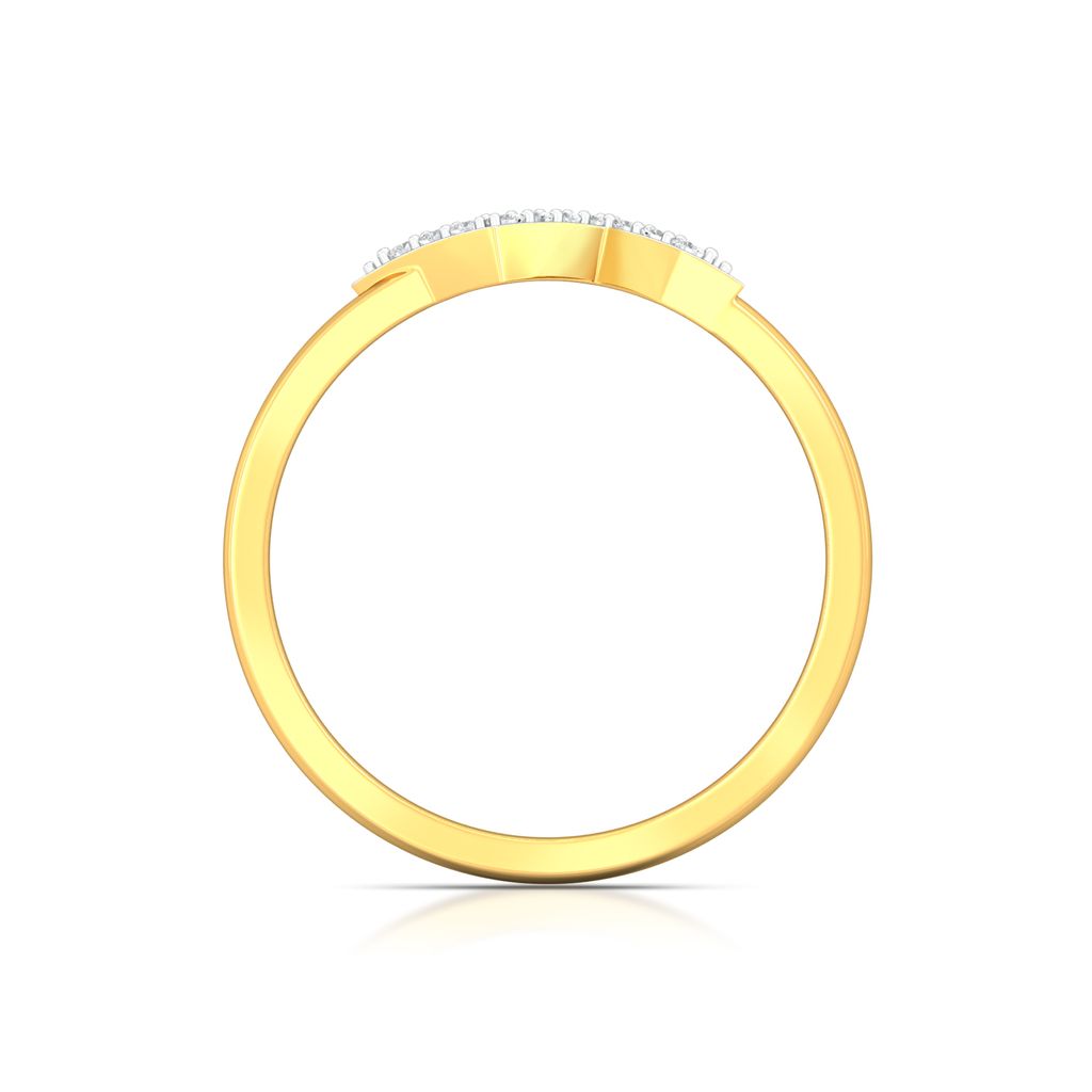 Chevron Bolts Diamond Rings image