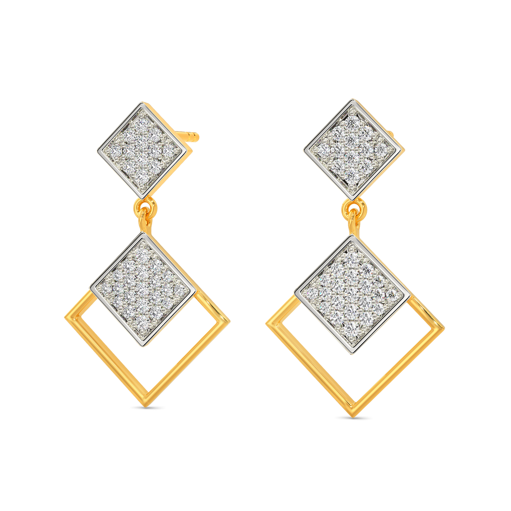 Tweed Love Diamond Earrings