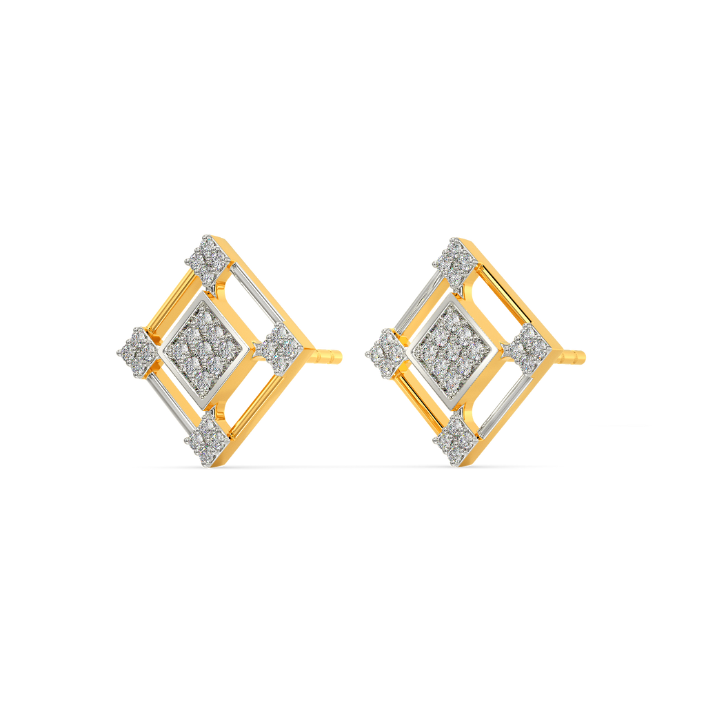 Imagine Tweeds Diamond Earrings