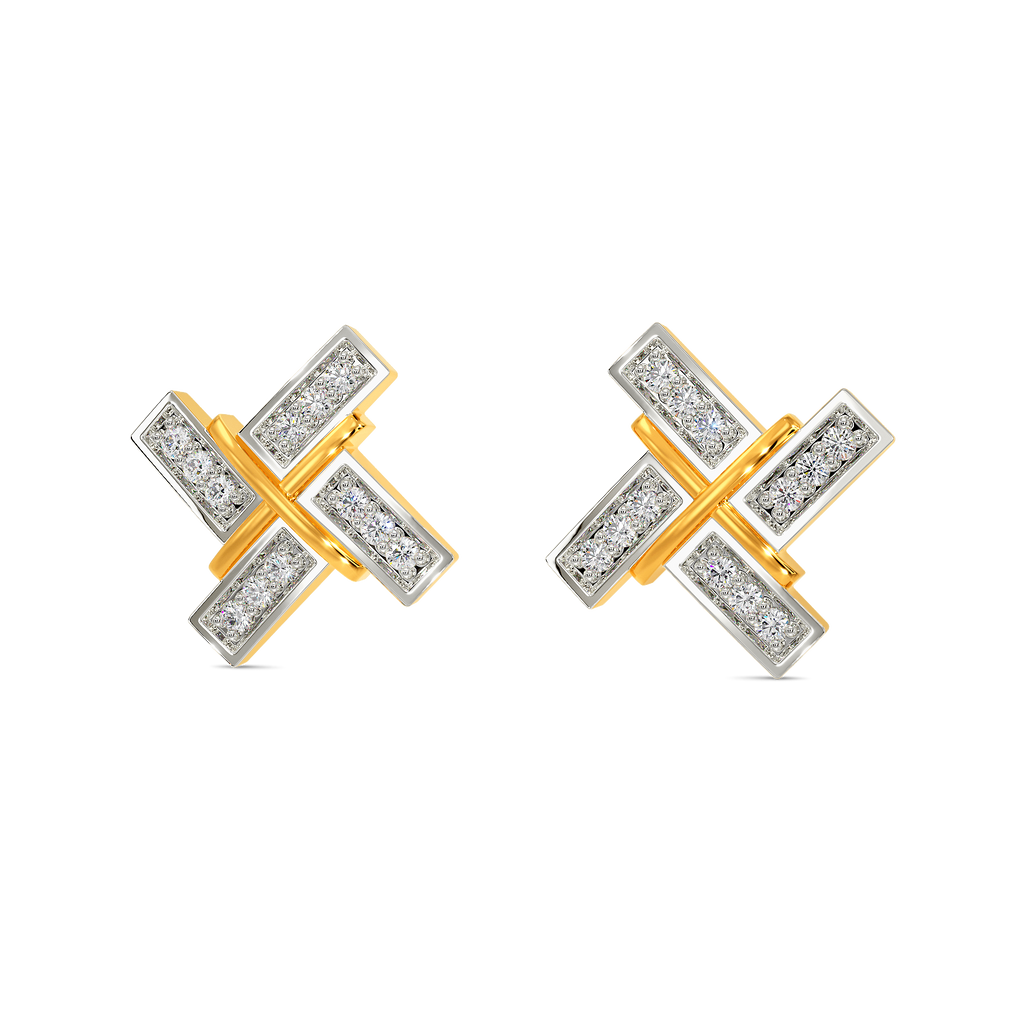 Tell A Tweed Diamond Earrings