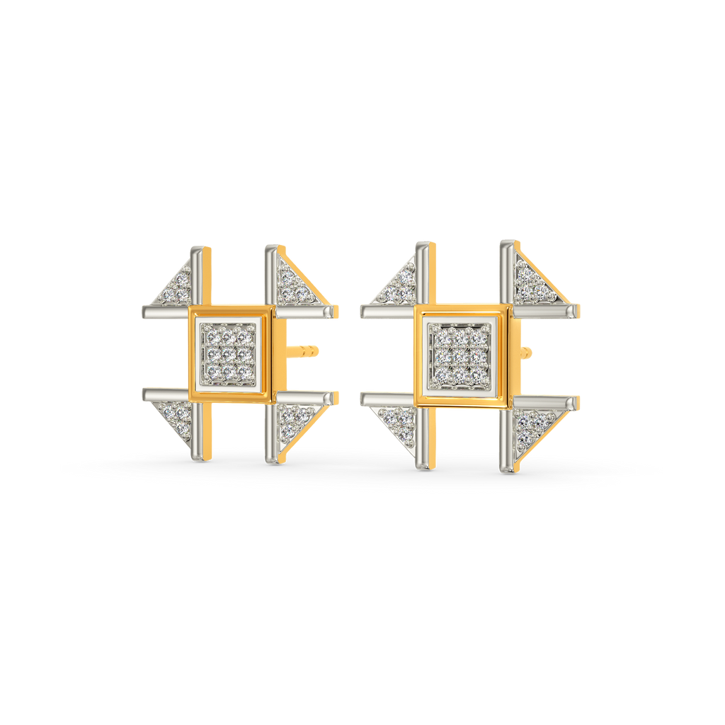 Tweed Calling Diamond Earrings