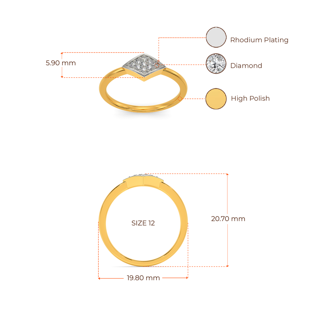 Vibe In Tweed Diamond Rings image