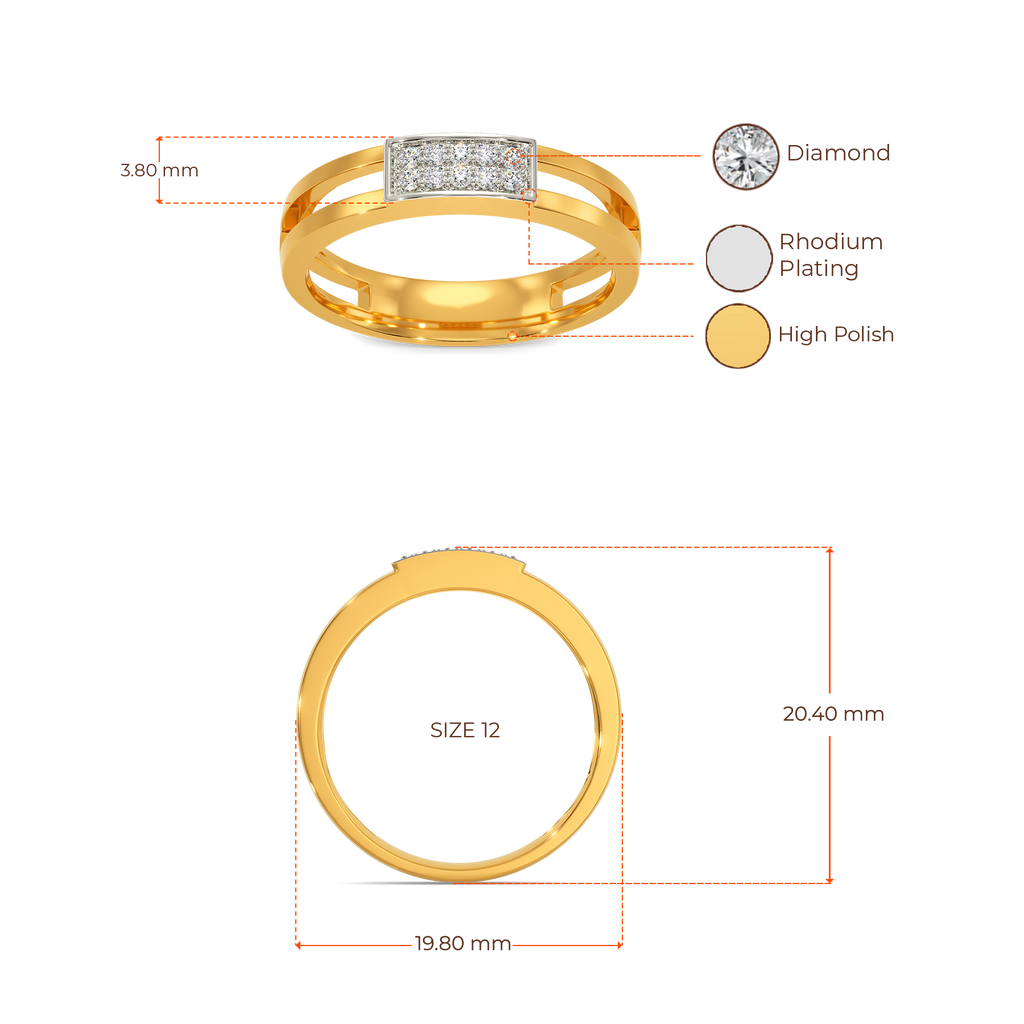 Tweed Weave Diamond Rings image
