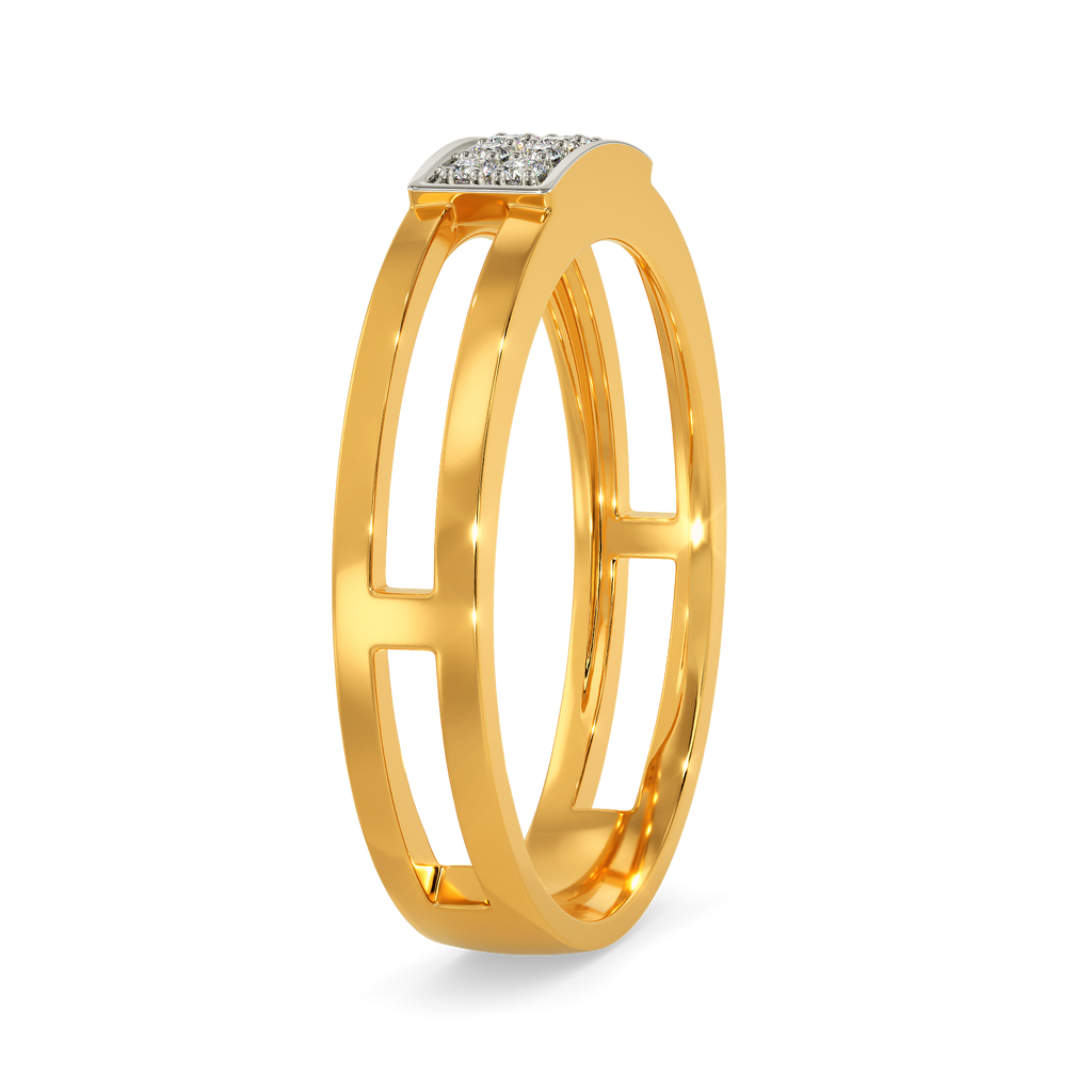 Tweed Weave Diamond Rings image