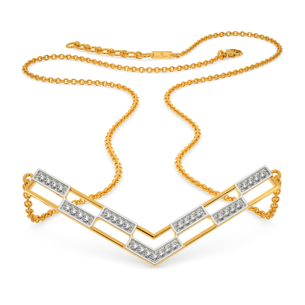 Tweed Weave Diamond Necklaces
