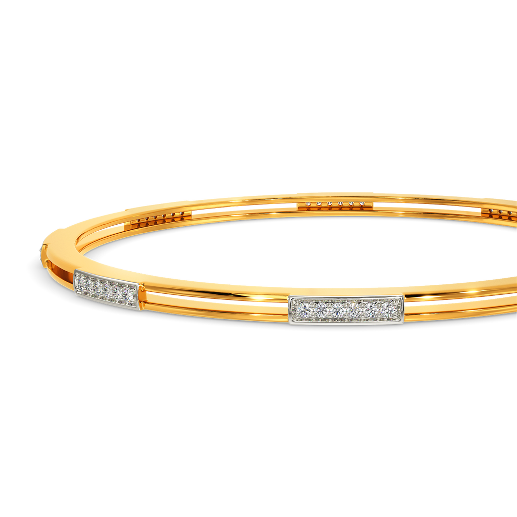 Tweed Weave Diamond Bangles