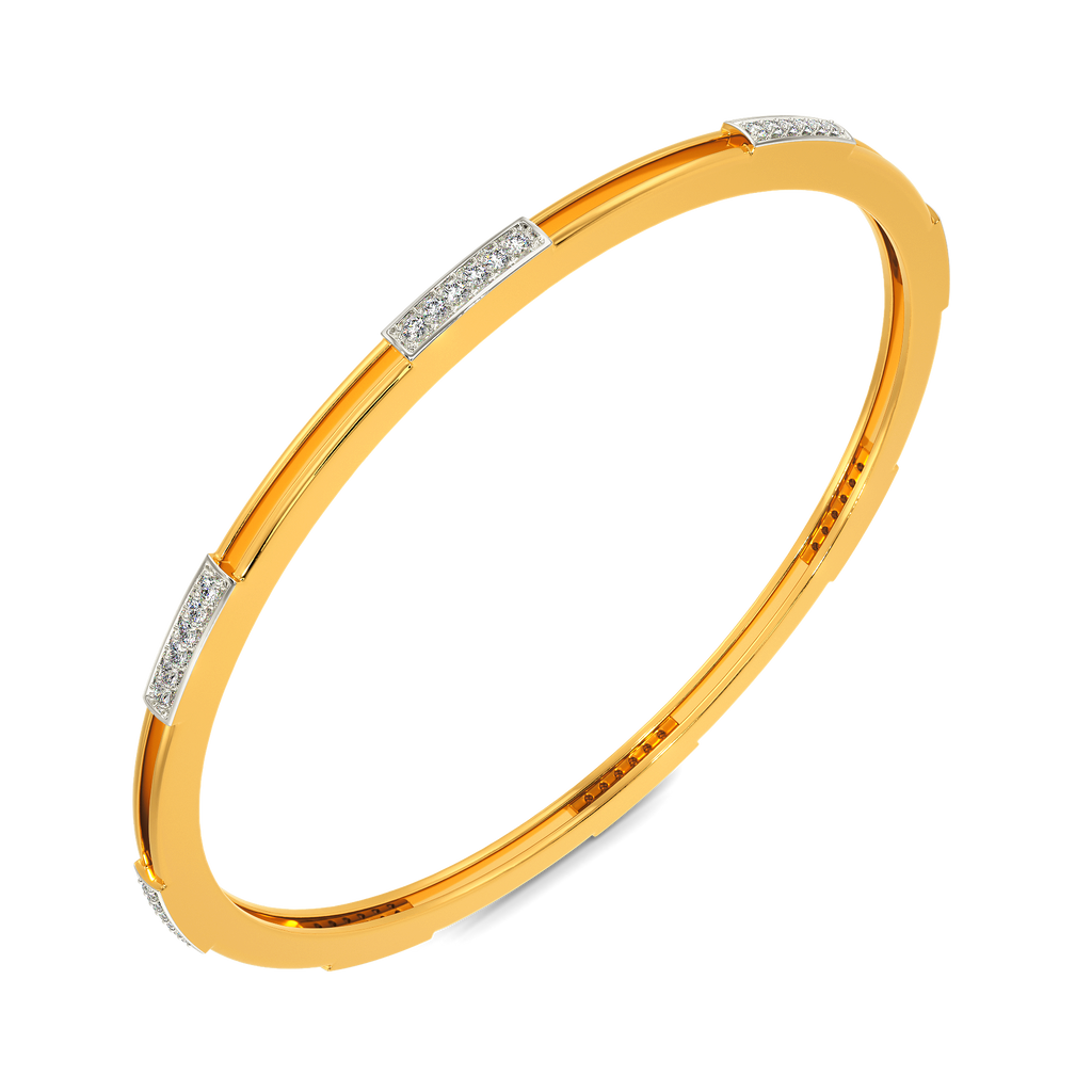 Tweed Weave Diamond Bangles