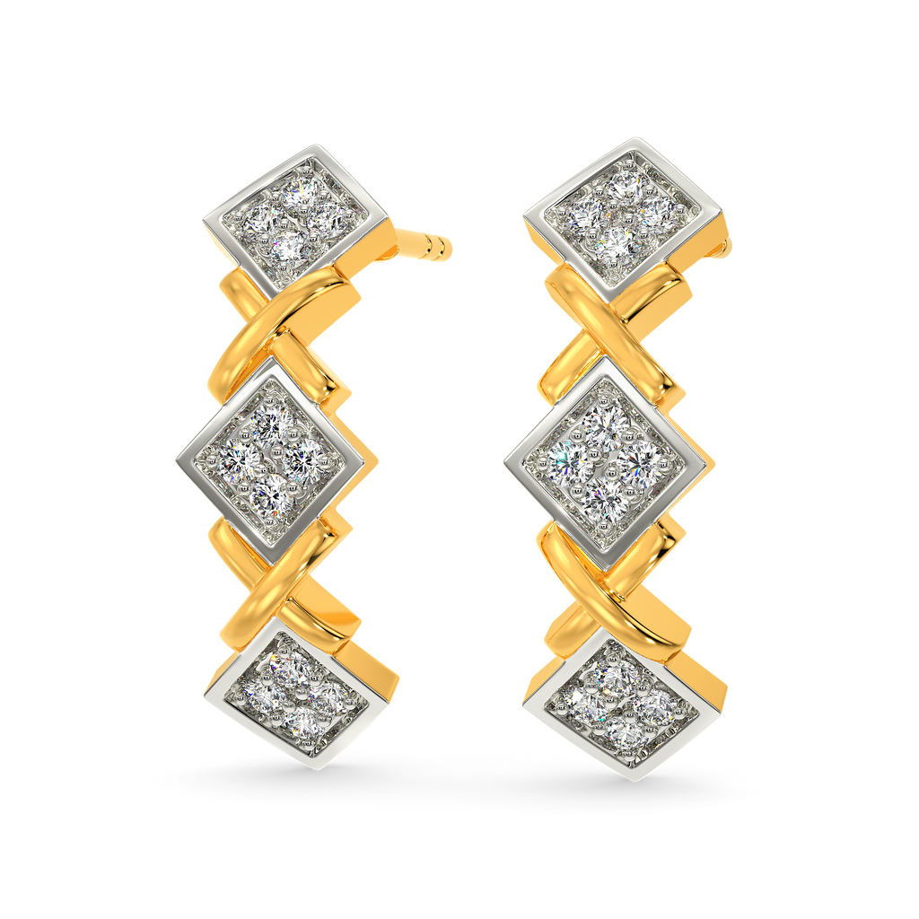 Tweedtastic Diamond Earrings