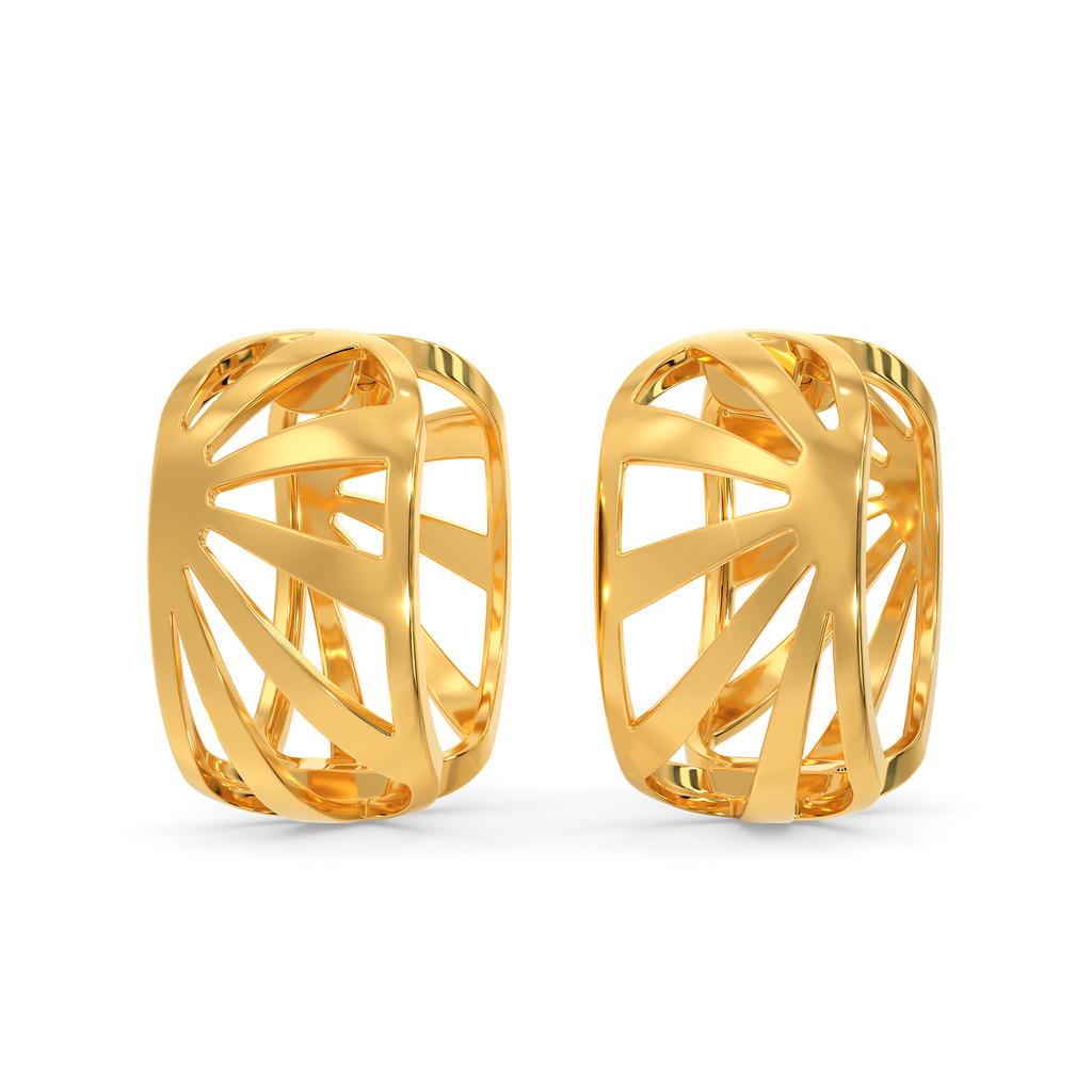 Sound Of Retro Gold Earrings