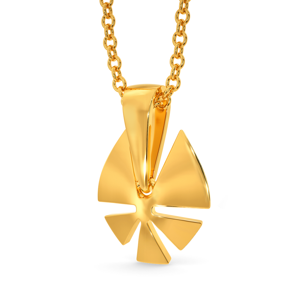 Retro Edge Gold Pendants
