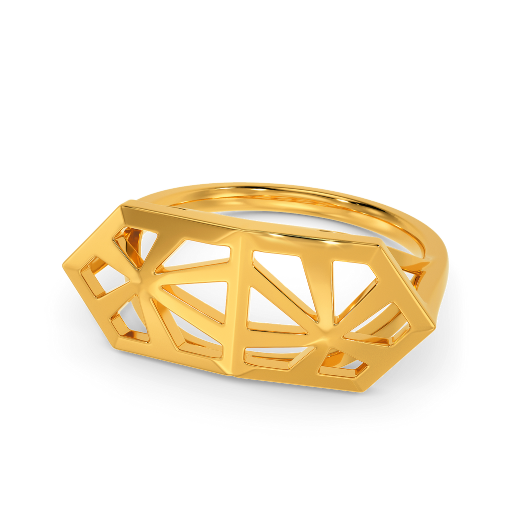 Burst of Nostalgia Gold Rings alternate view 2