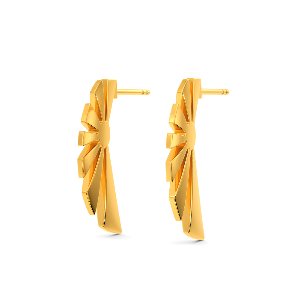 Pretty Nostalgic Gold Earrings