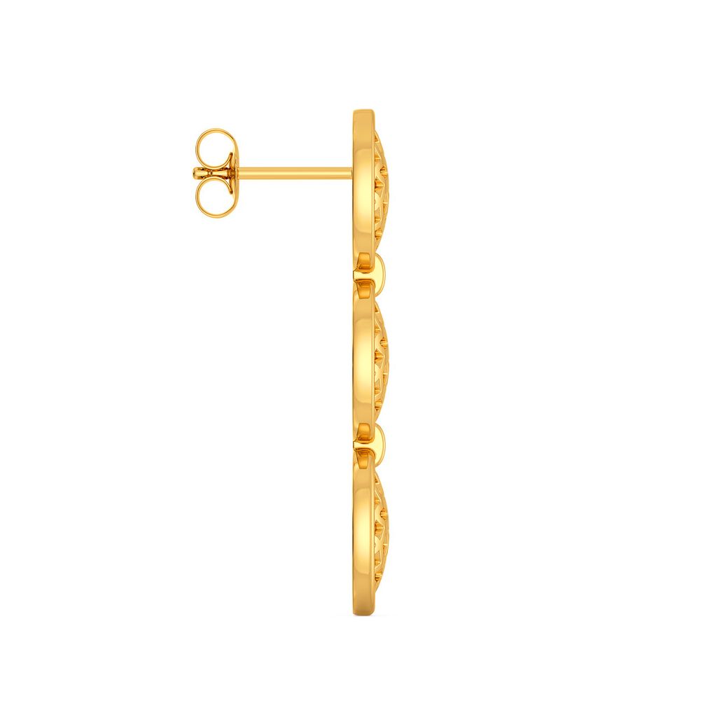 Tulled Together Gold Earrings