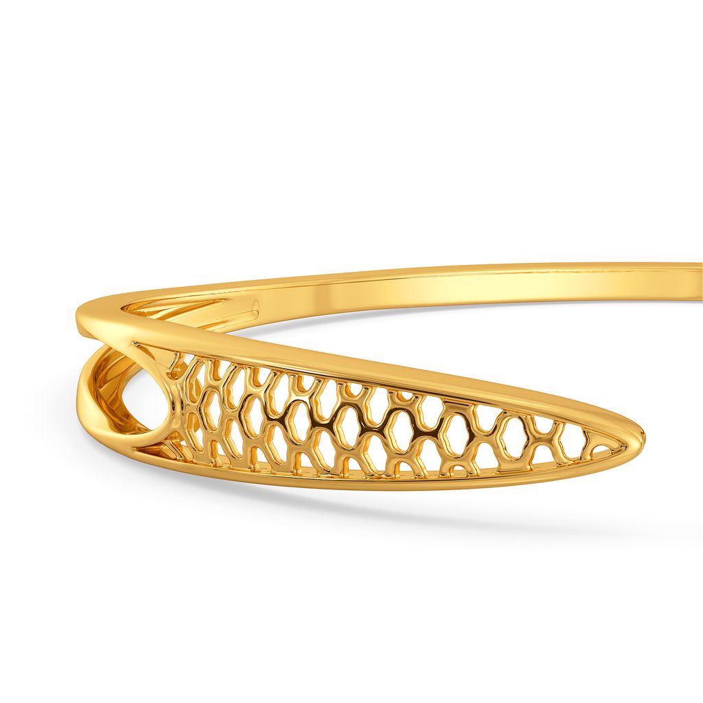 Flounce Fashion Gold Bangles