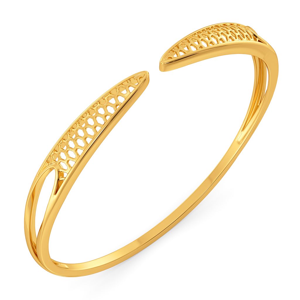 Flounce Fashion Gold Bangles