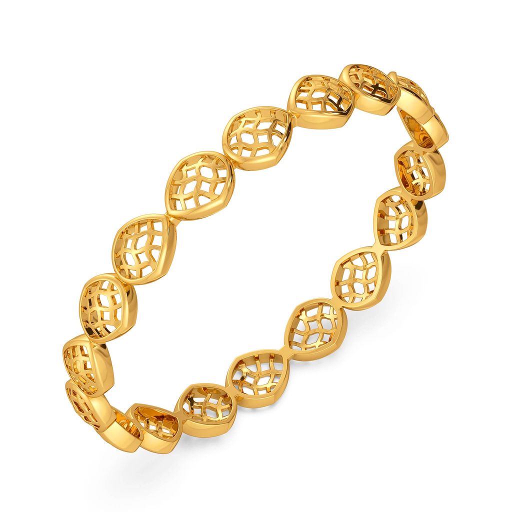 Frill Fance Gold Bangles