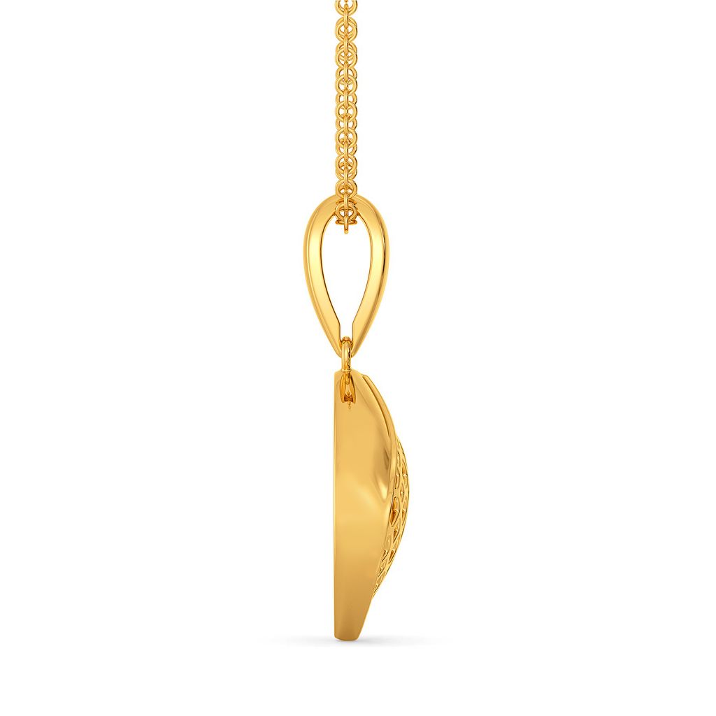 Dramatic Flows Gold Pendants