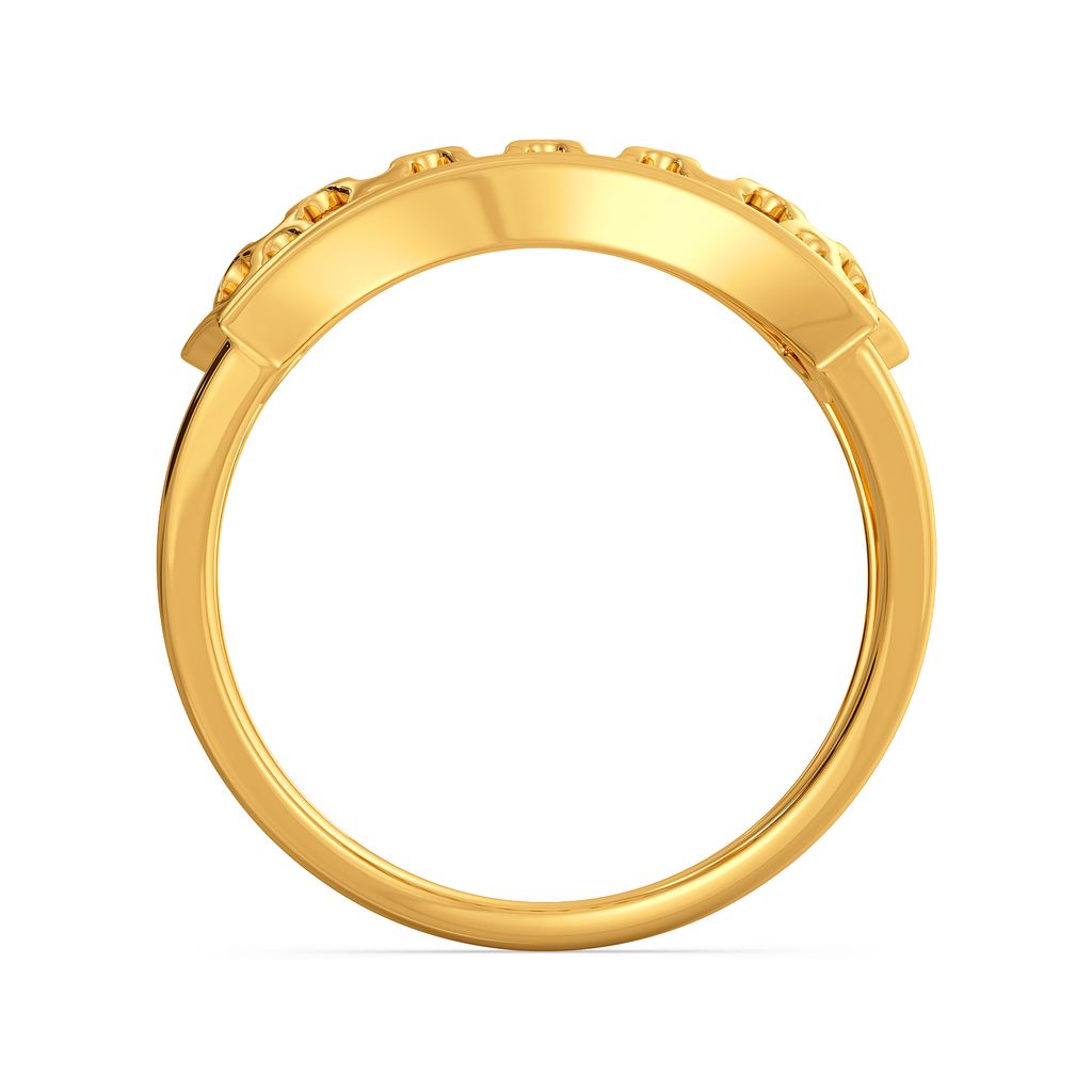 Bubbles Party Gold Rings image