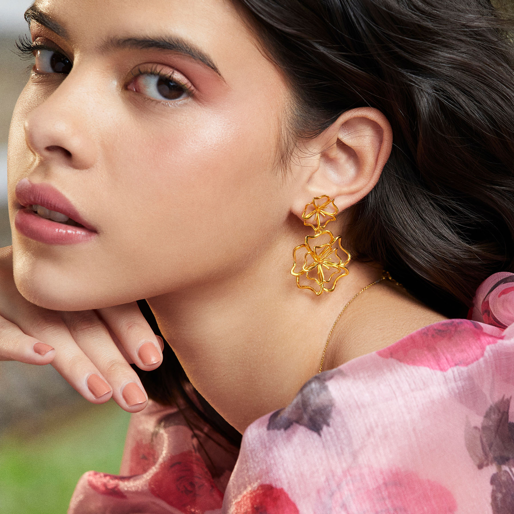 Rare Bloom Gold Earrings