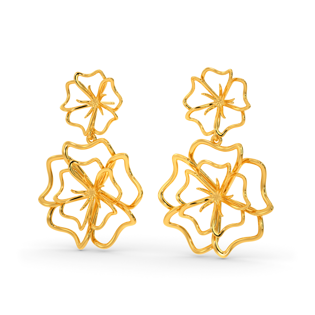 Rare Bloom Gold Earrings