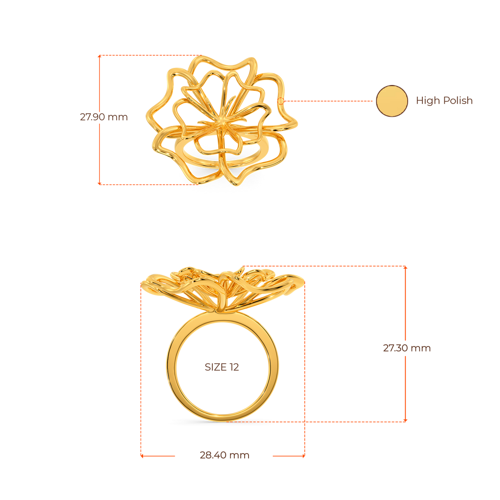 Rare Bloom Gold Rings image