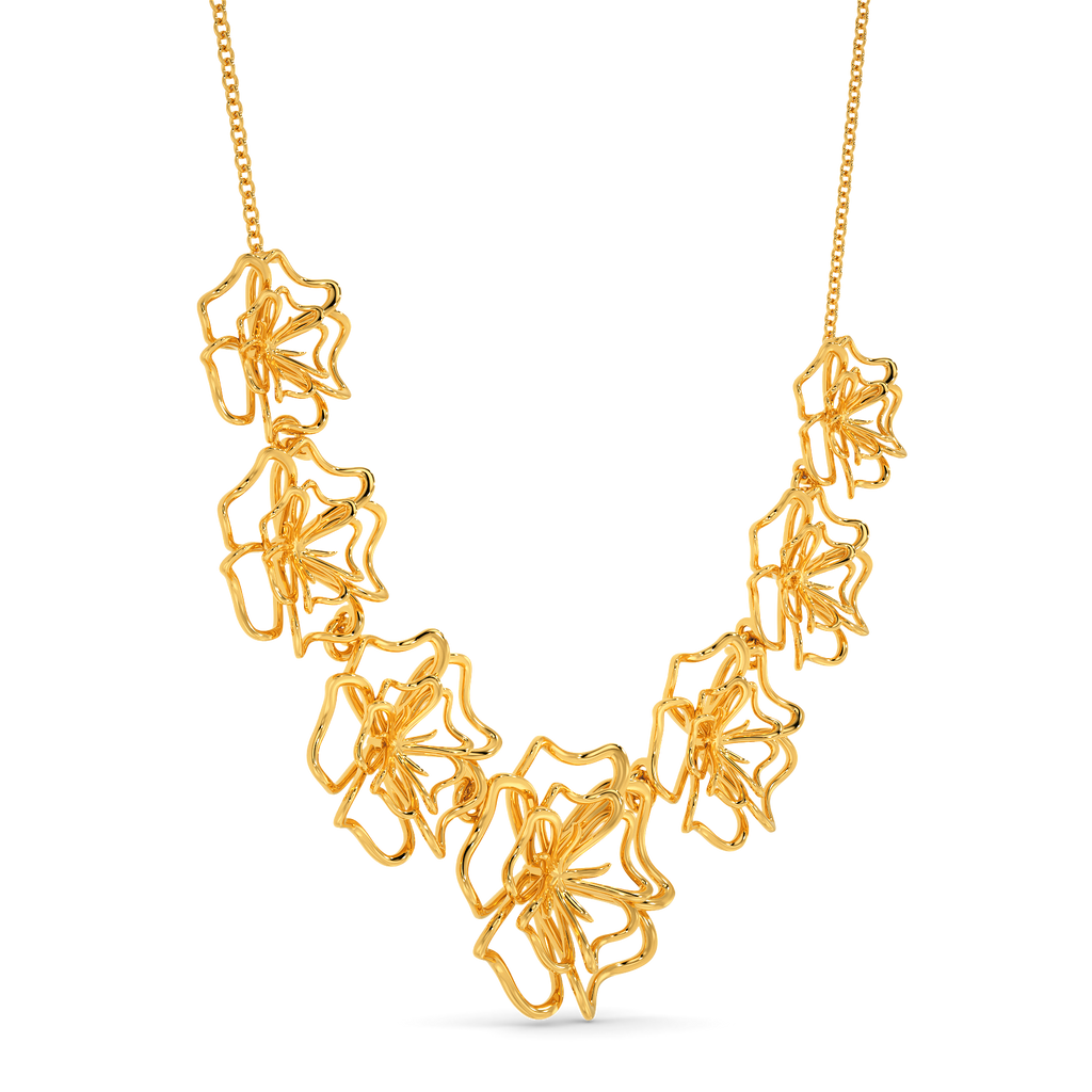 Rare Bloom Gold Necklaces
