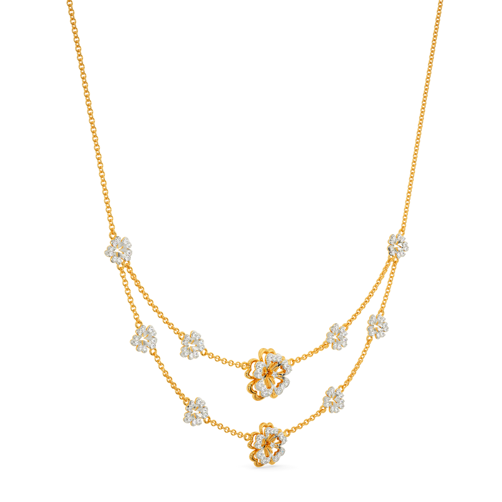 Fleur Beauty Diamond Necklaces
