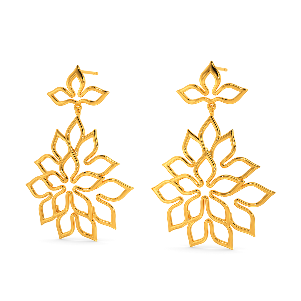 Tropical Lust Gold Earrings