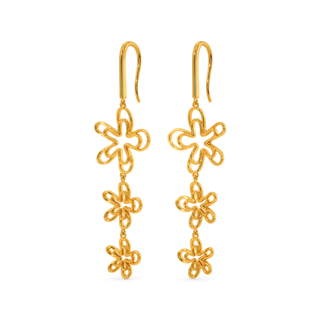 Blooming In Gold Earrings