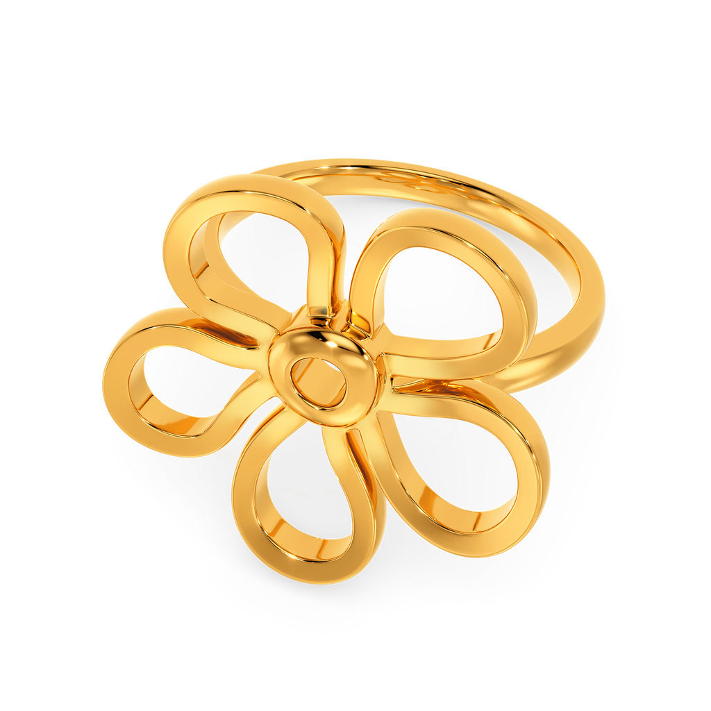 Plumeria Dreams Gold Rings alternate view 2