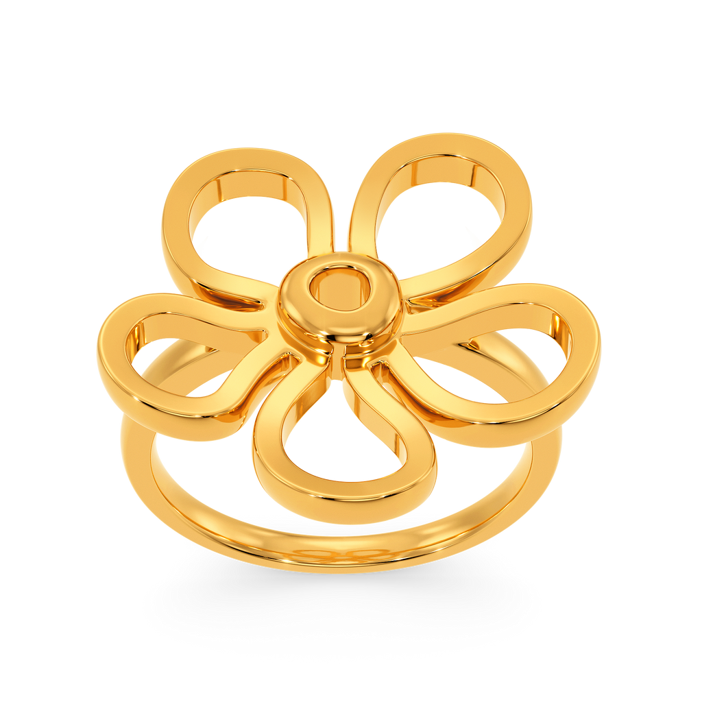 Plumeria Dreams Gold Rings alternate view 3