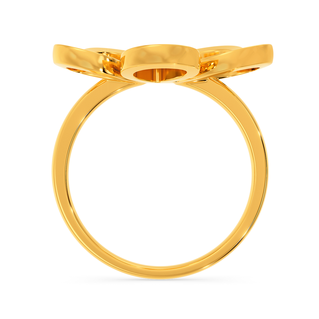 Plumeria Dreams Gold Rings image