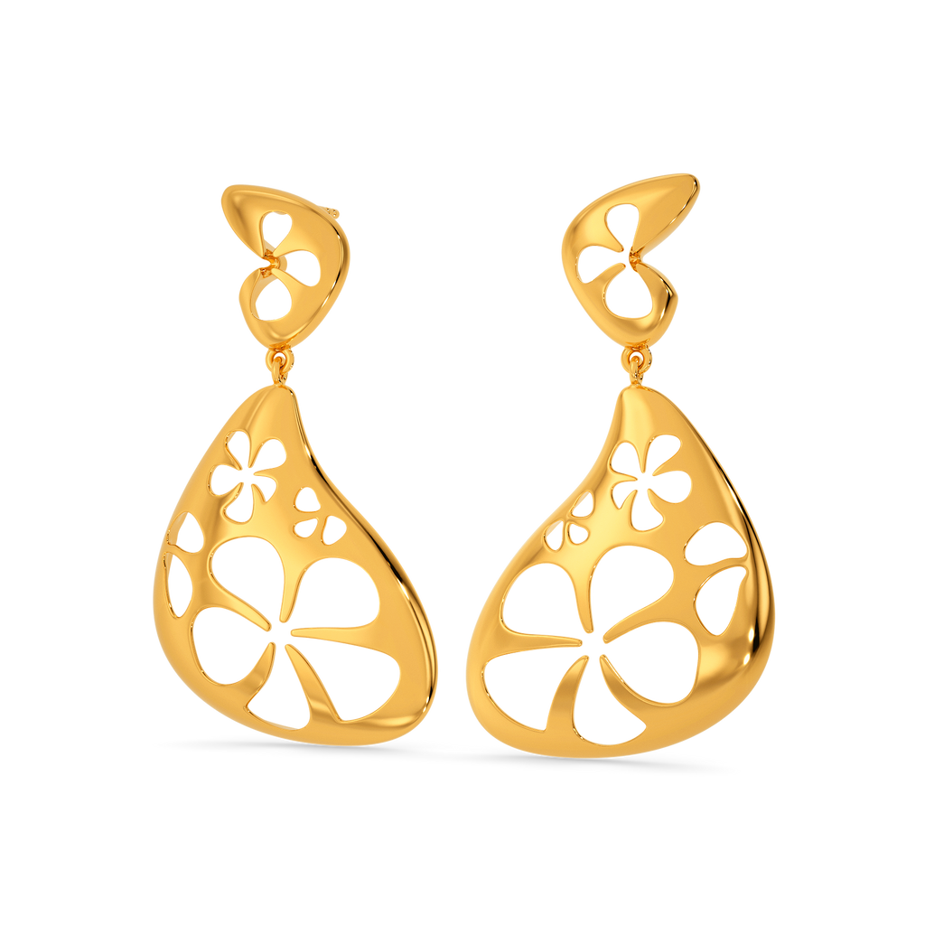 Plumeria Muse Gold Earrings