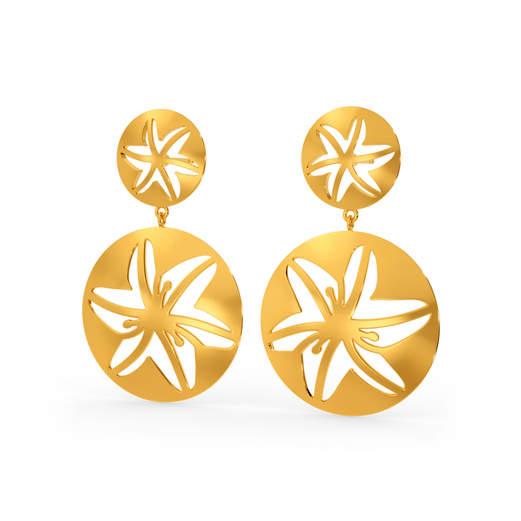 Tropical Dream Gold Earrings
