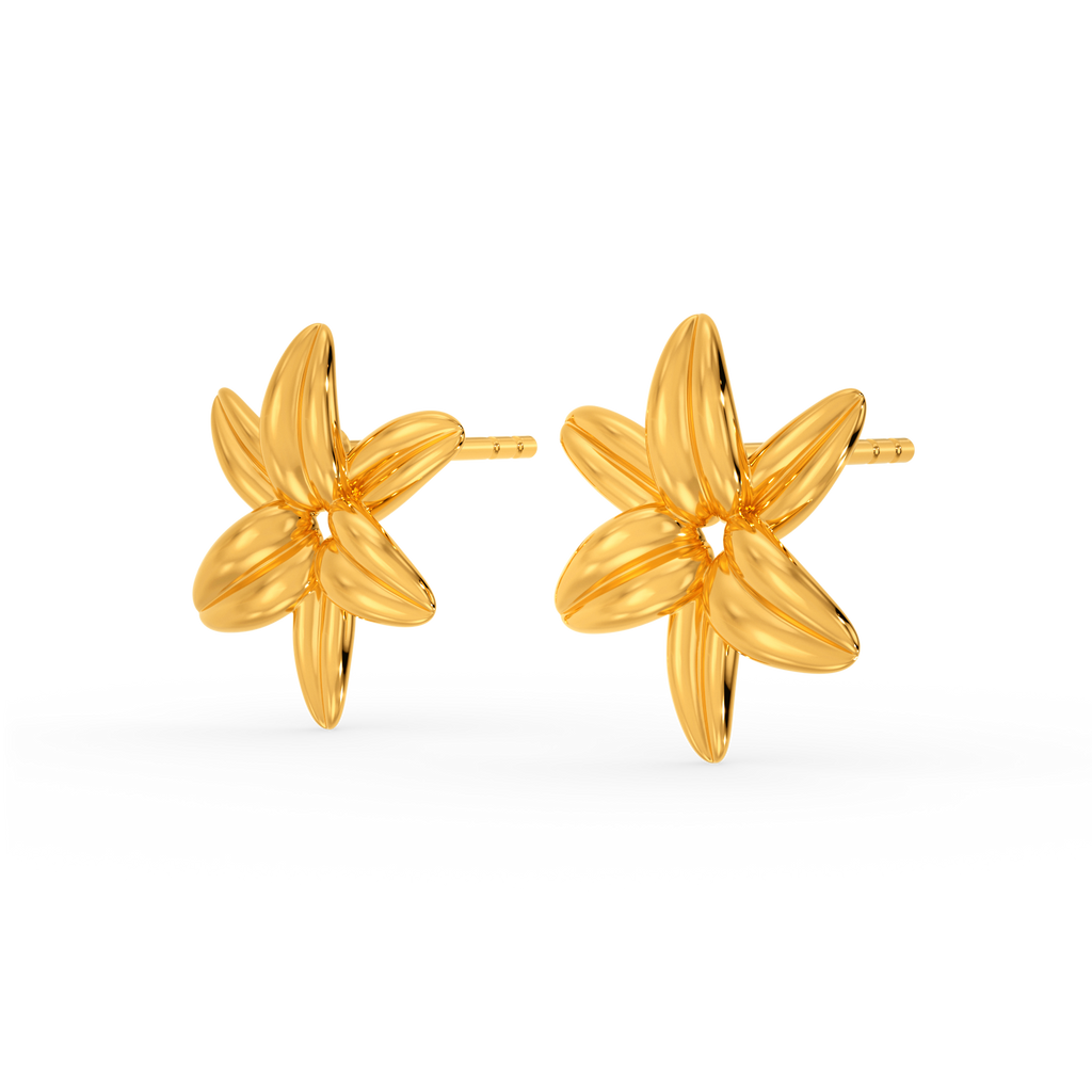 Tropical Love Gold Earrings
