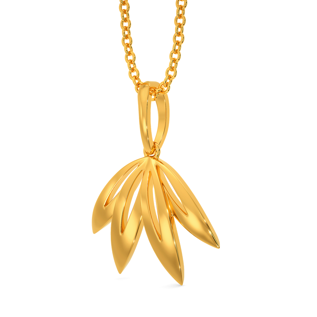 Under The Leaves Spell Gold Pendants