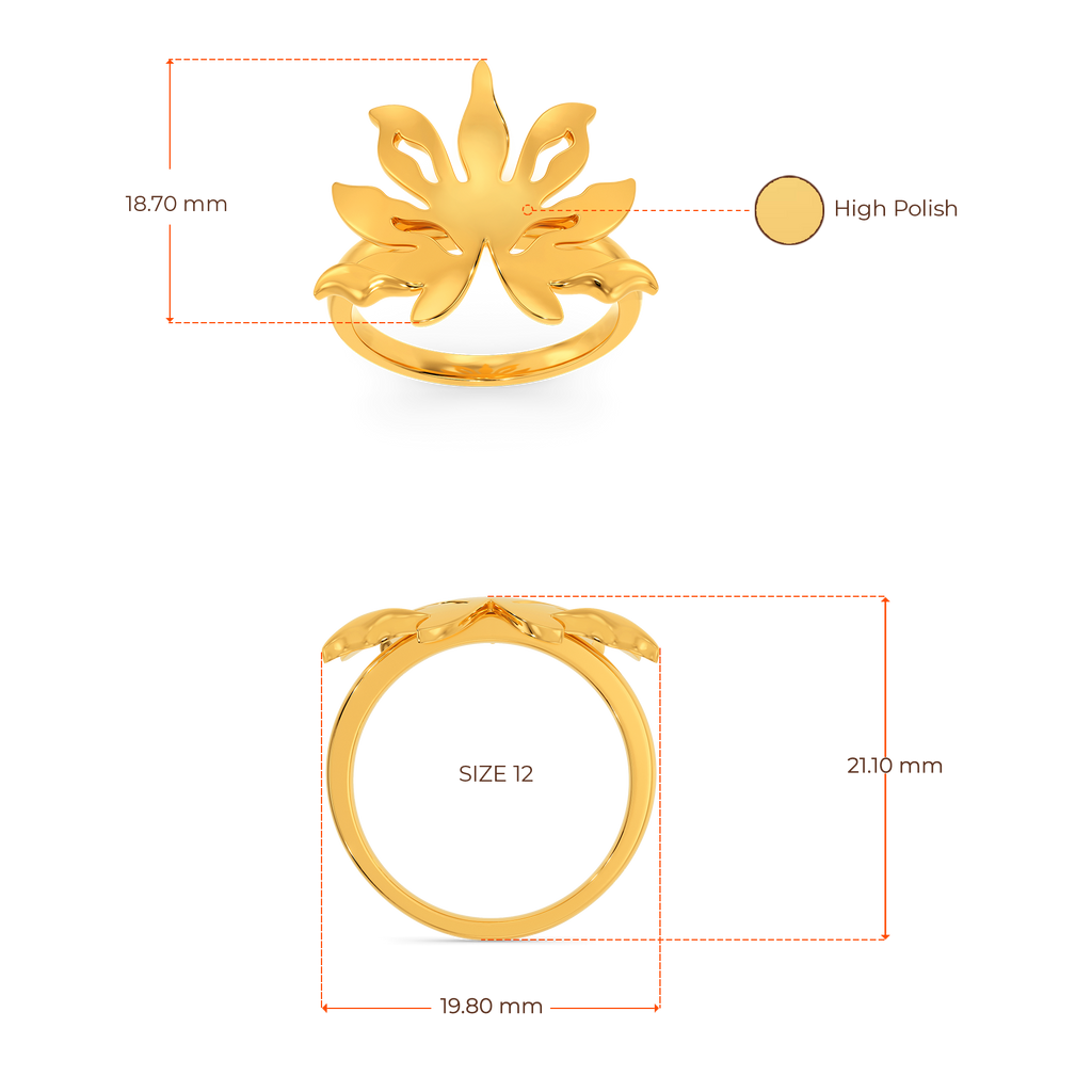 Floral Saga Gold Rings image