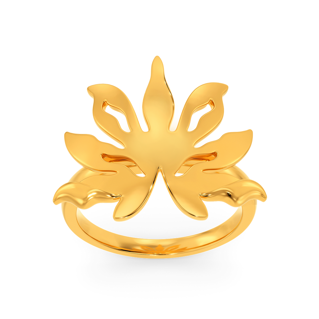 Floral Saga Gold Rings
