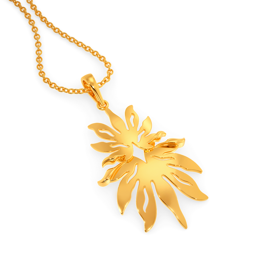 Floral Saga Gold Pendants