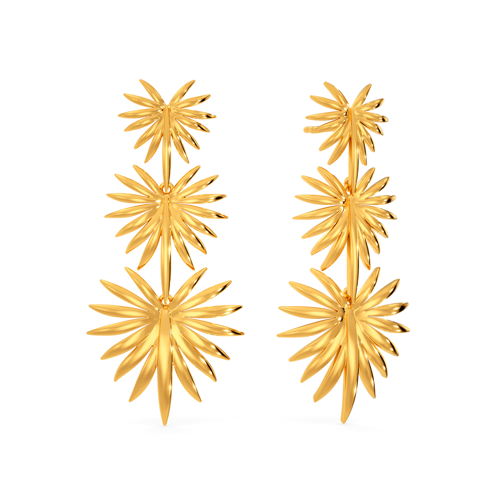Your Tropical Escape Gold Earrings