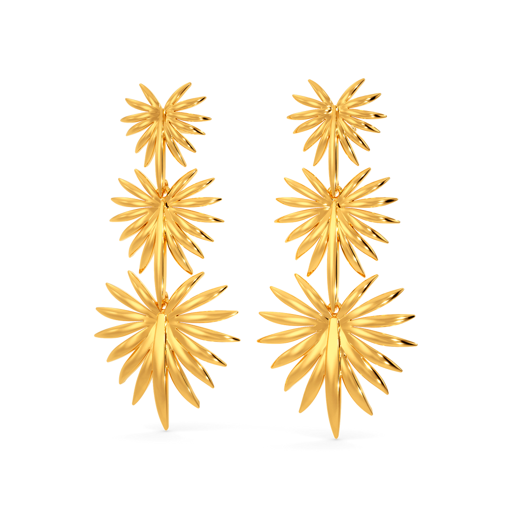 Your Tropical Escape Gold Earrings